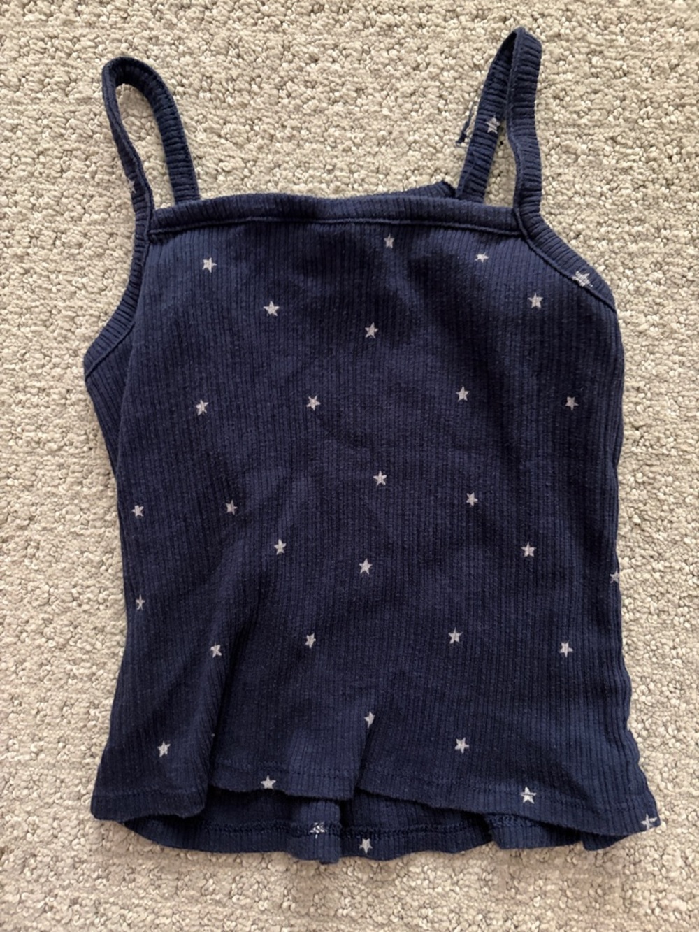 Old Navy Navy Blue Tank Top with White Star Print